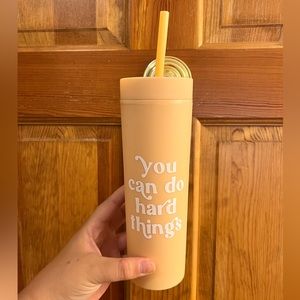 Mental Health Phrase Vinyl Tumbler